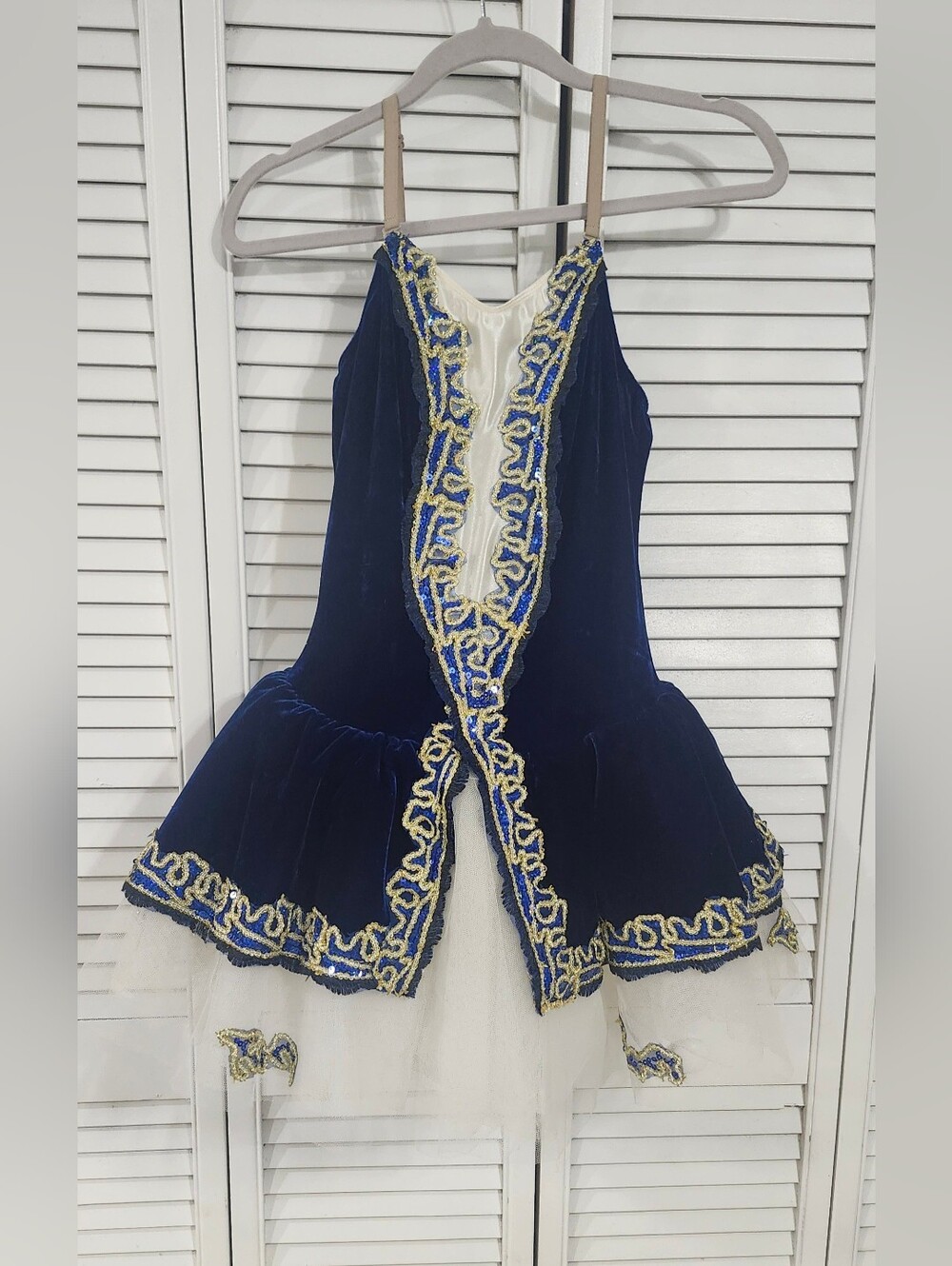 Revolution Royal Navy Velvet Tutu with Gold Trim